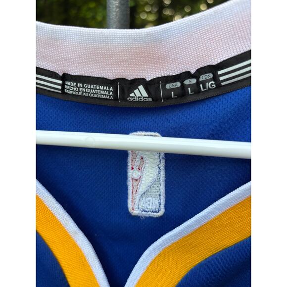 ADIDAS NBA MENS BLUE GOLDEN STATE WARRIORS #35 KEVIN DURANT JERSEY PRE-OWNED - Picture 4 of 5